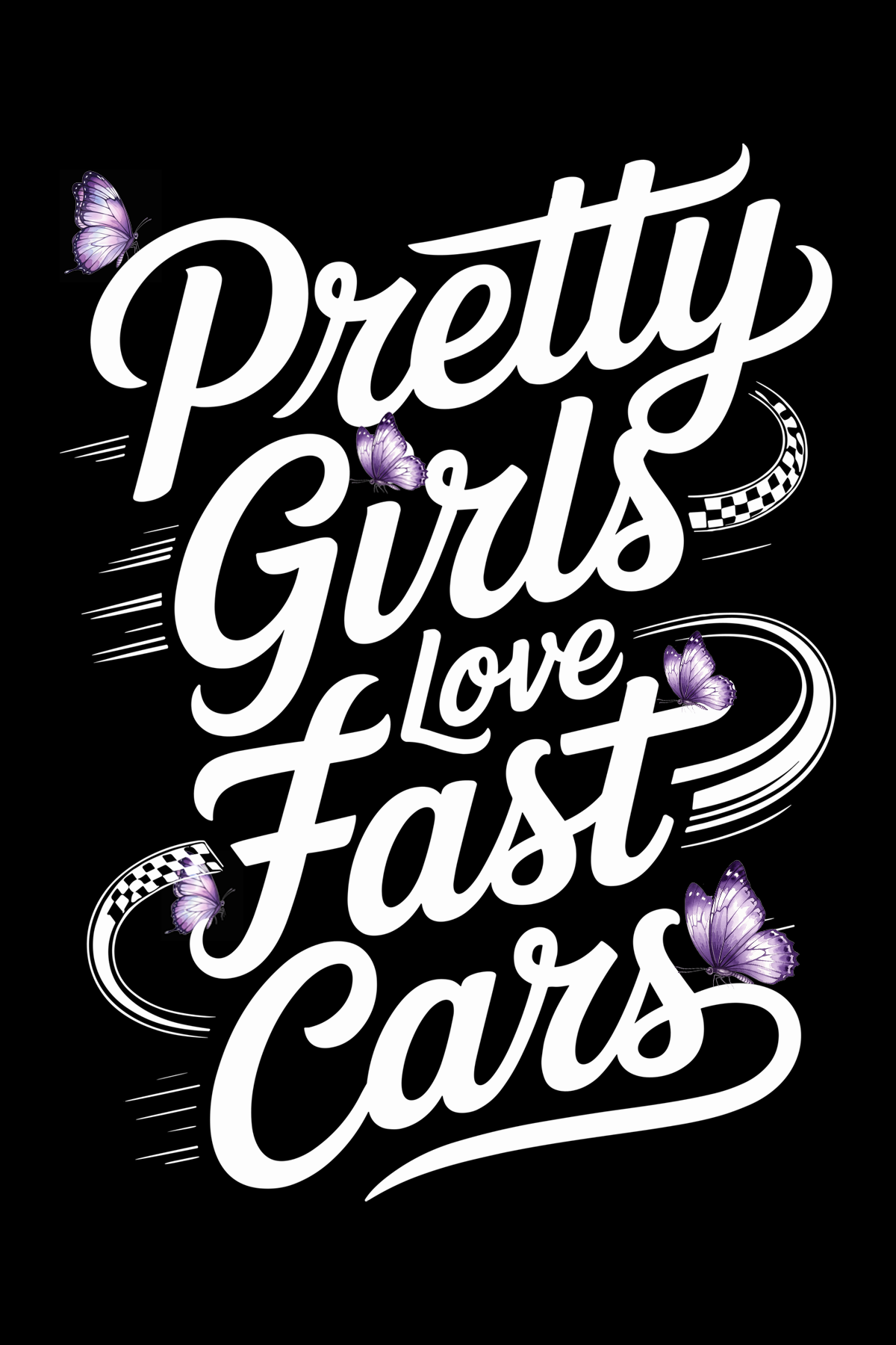 Pretty Girls Love Fast Cars Snow Angel Edition air freshener