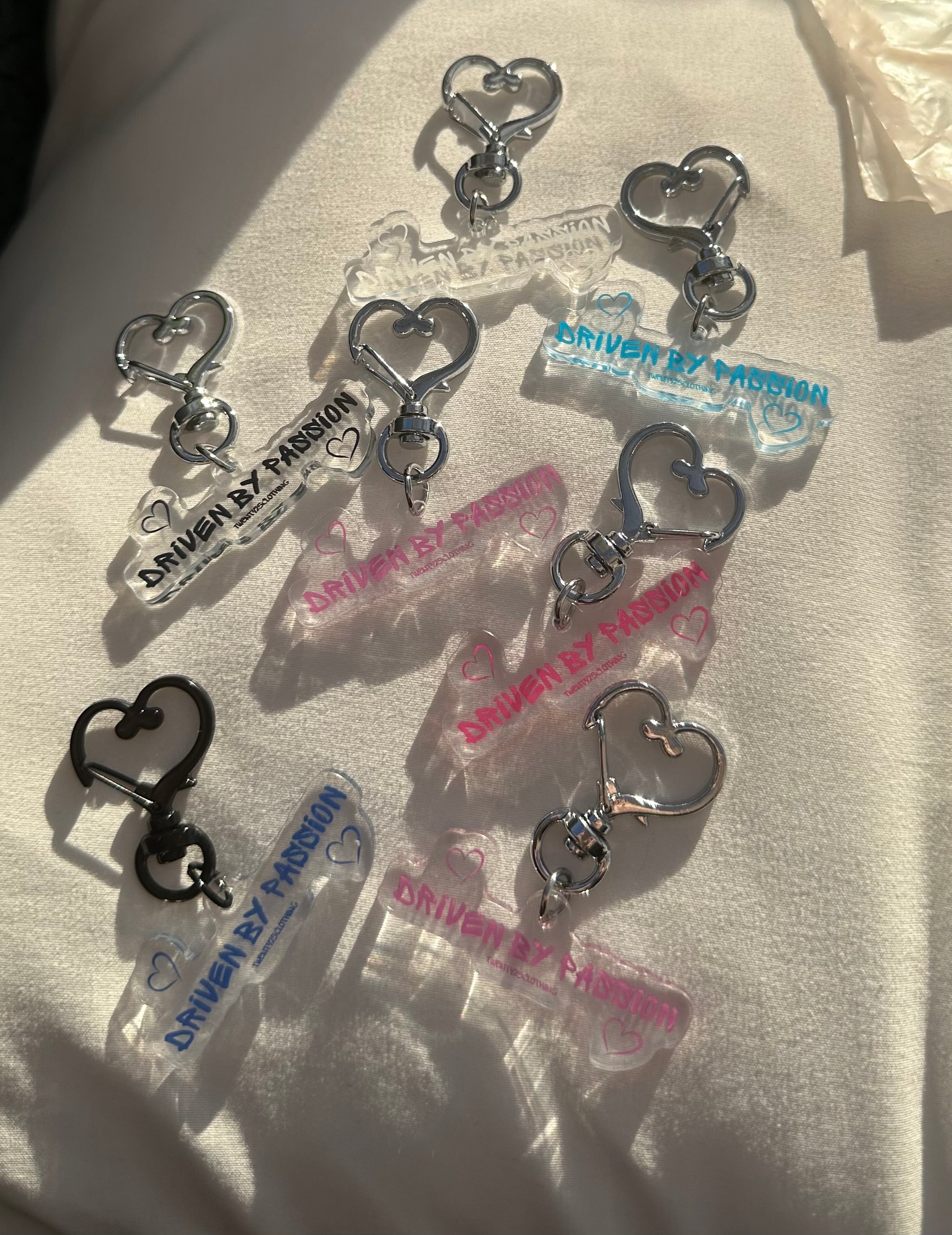 Driven By Passion Keyrings