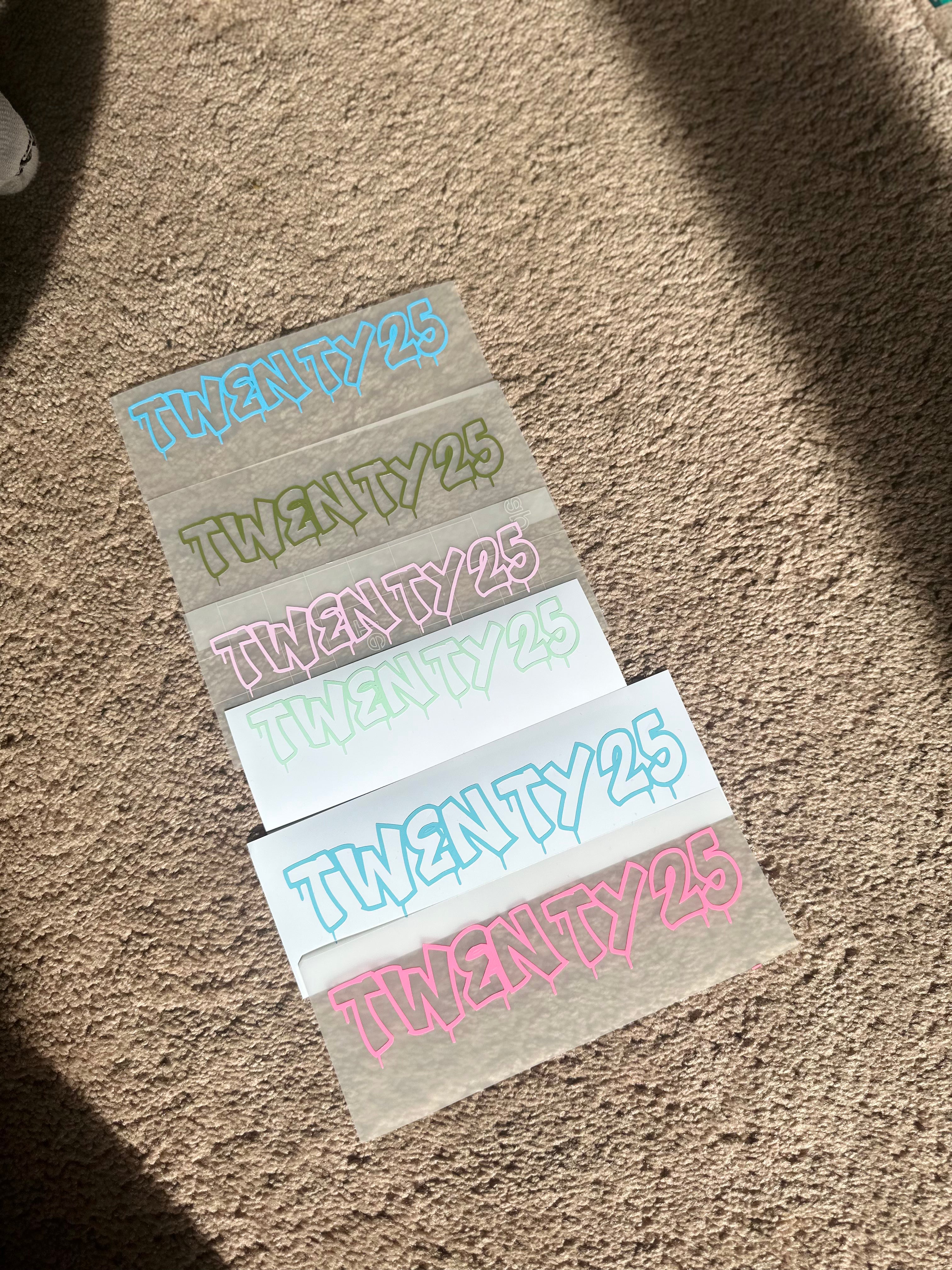 Twenty25 15cm Vinyl Decal – Official Brand Sticker for Cars, Windows & More (Copy)