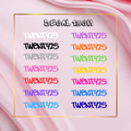 Twenty25 Graffiti 13cm Vinyl Decal – Official Brand Sticker for Cars, Windows & More