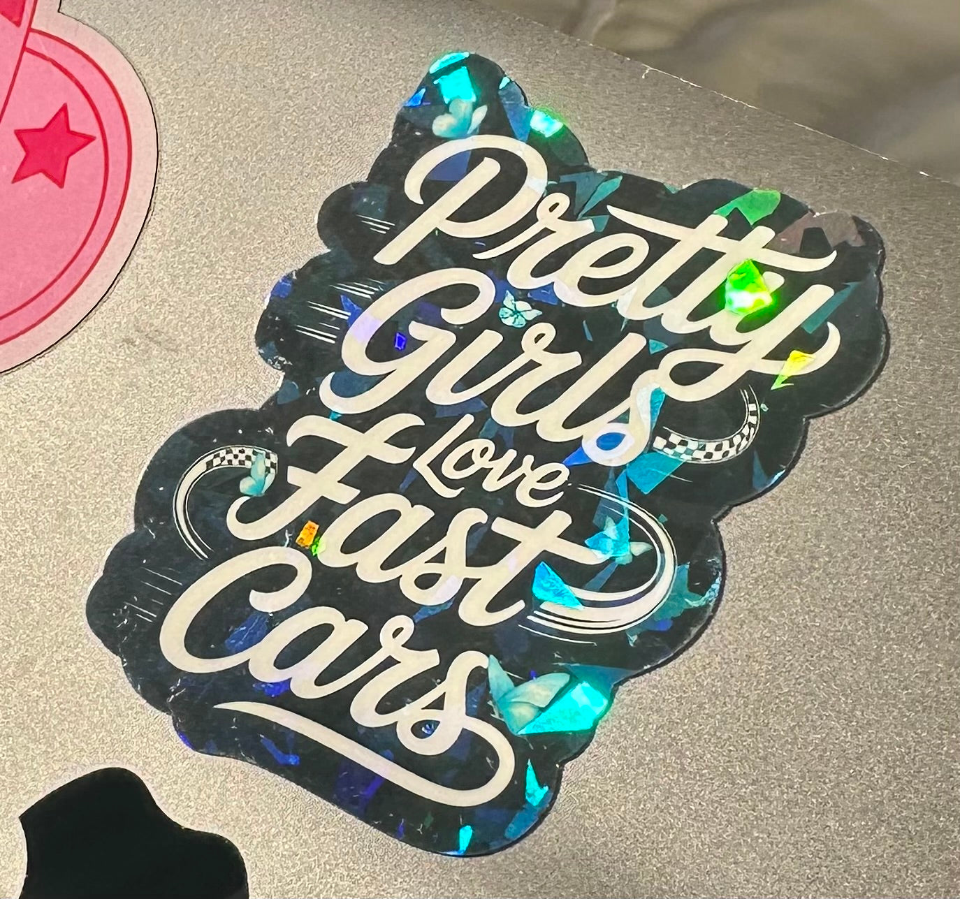 Pretty Girls Drive Fast Cars Sticker