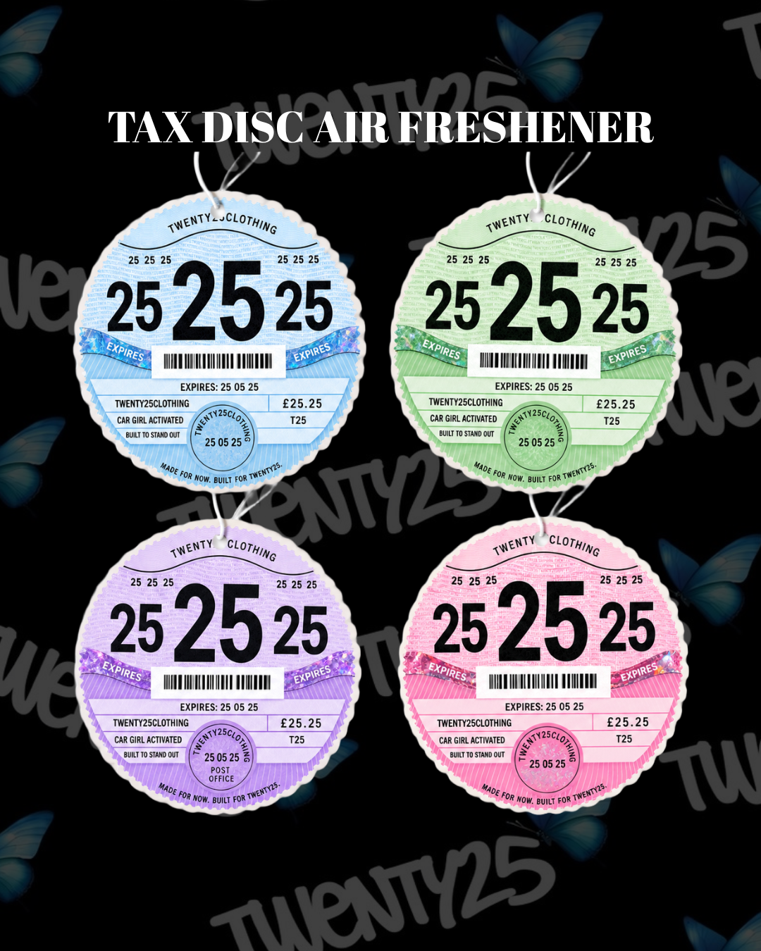 Tax Disc air Fresheners